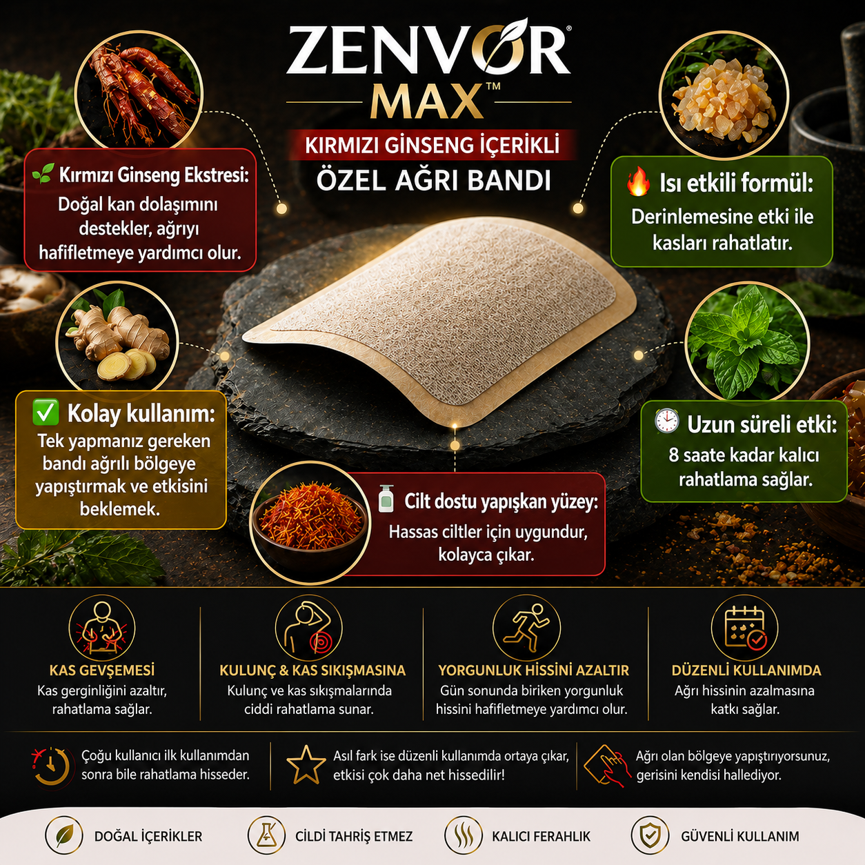 Zenvor Max™ Premium Ağrı Bandı
